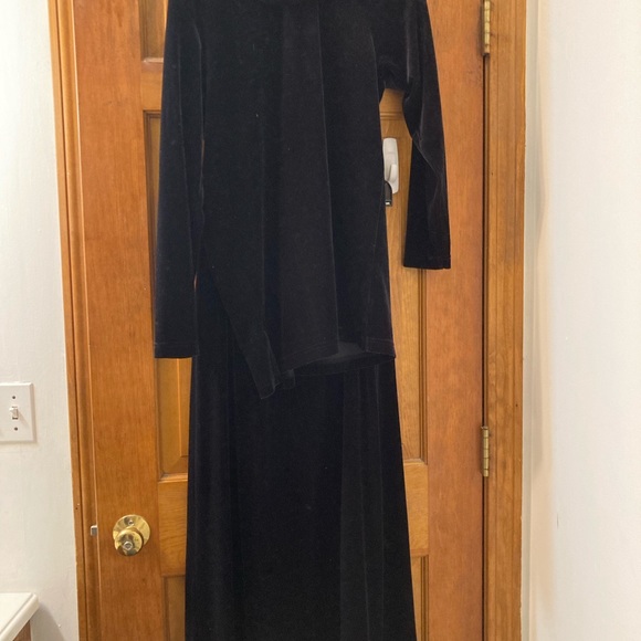 Skirt and cowl neck top large denim and co - Picture 12 of 13